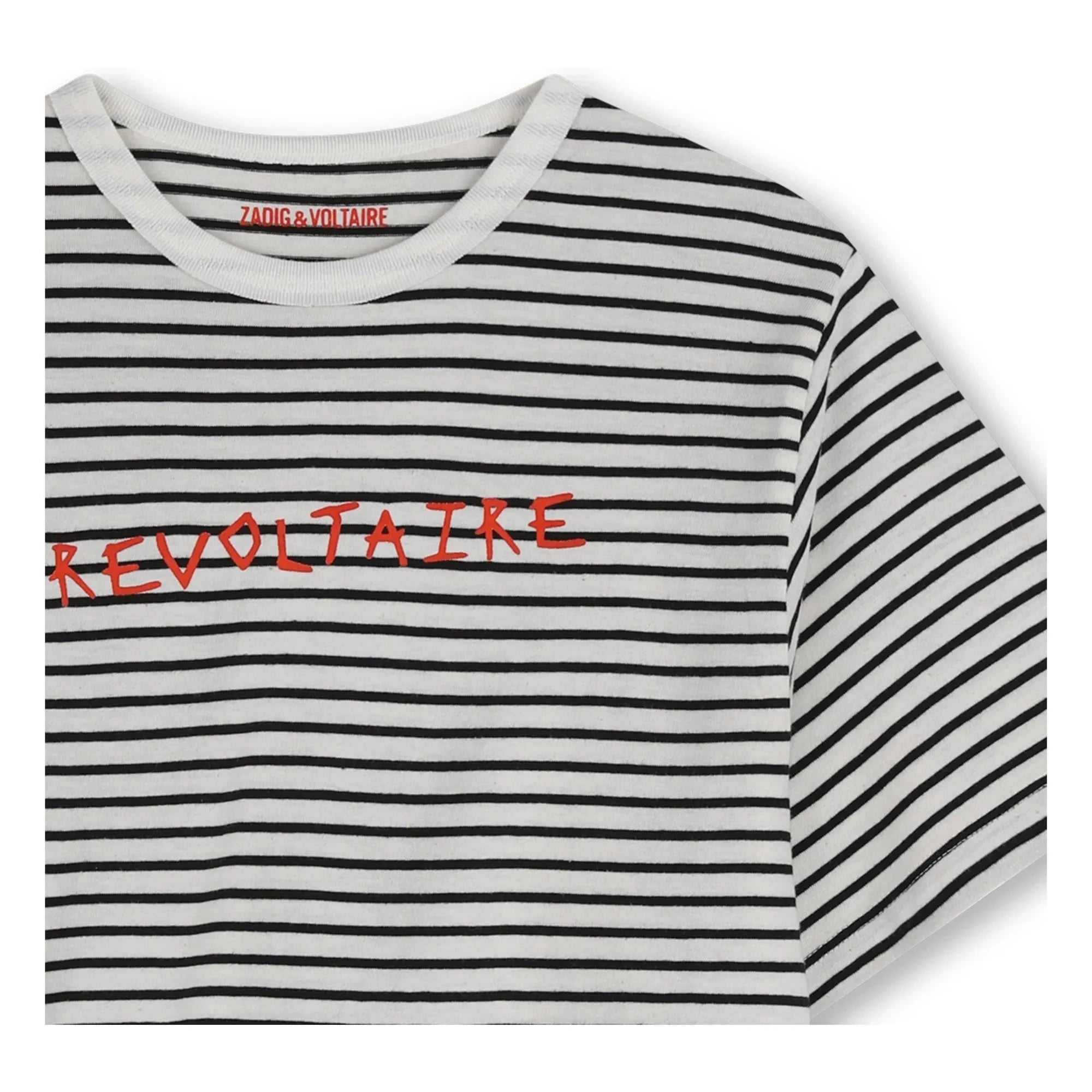 Zadig & Voltaire - Striped Revoltaire T-Shirt | Ecru