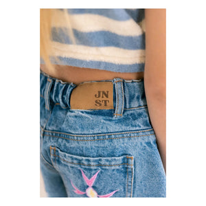 Jenest - Lilou Organic Cotton Denim Shorts | Blue