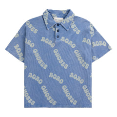 Bobo Choses - Organic Cotton Logo Polo T-shirt | Blue