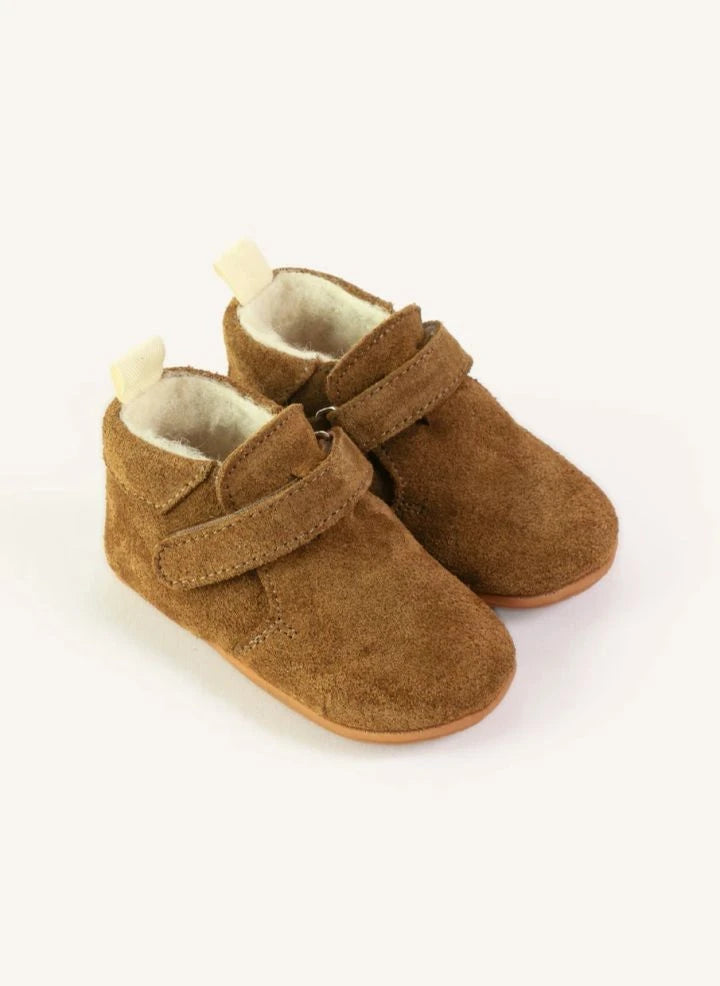 Lazare - Achille Lined Slippers | Olive Brown