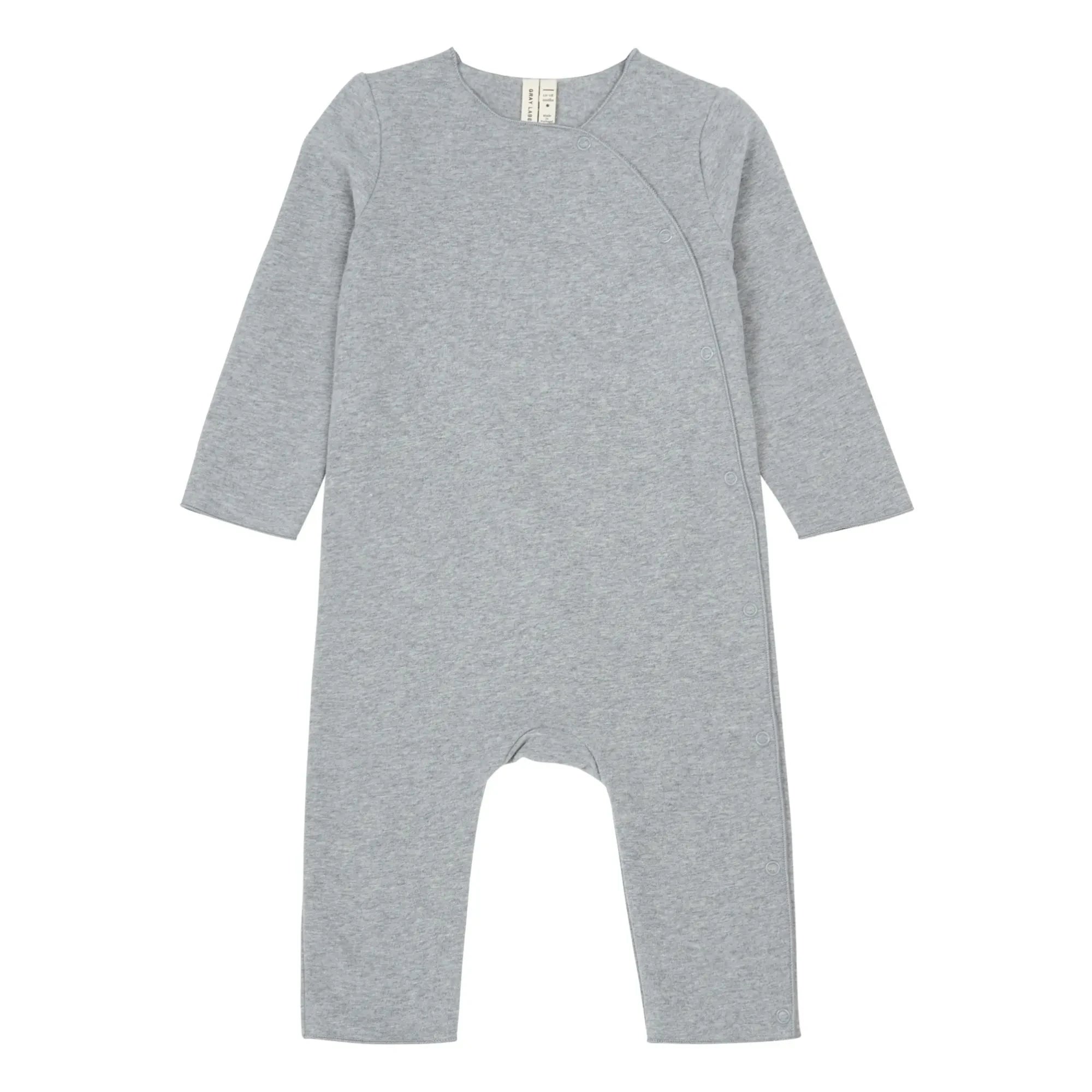 Gray Label - Uzun kollu organik pamuklu pijama | Gri