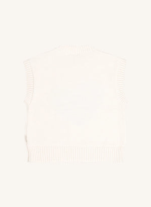 Tumble N'Dry - Chloe Sleeveless Sweater | White