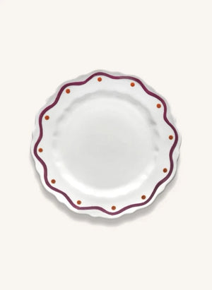 Serax - Charly Wave Pattern Dessert Plate - Set of 2 | Purple