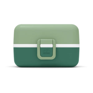 Monbento - MB Tresor customizable kids' Bento, 3 compartments | Green