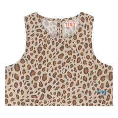 Tinycottons - Poplin Leopard Top | Brown