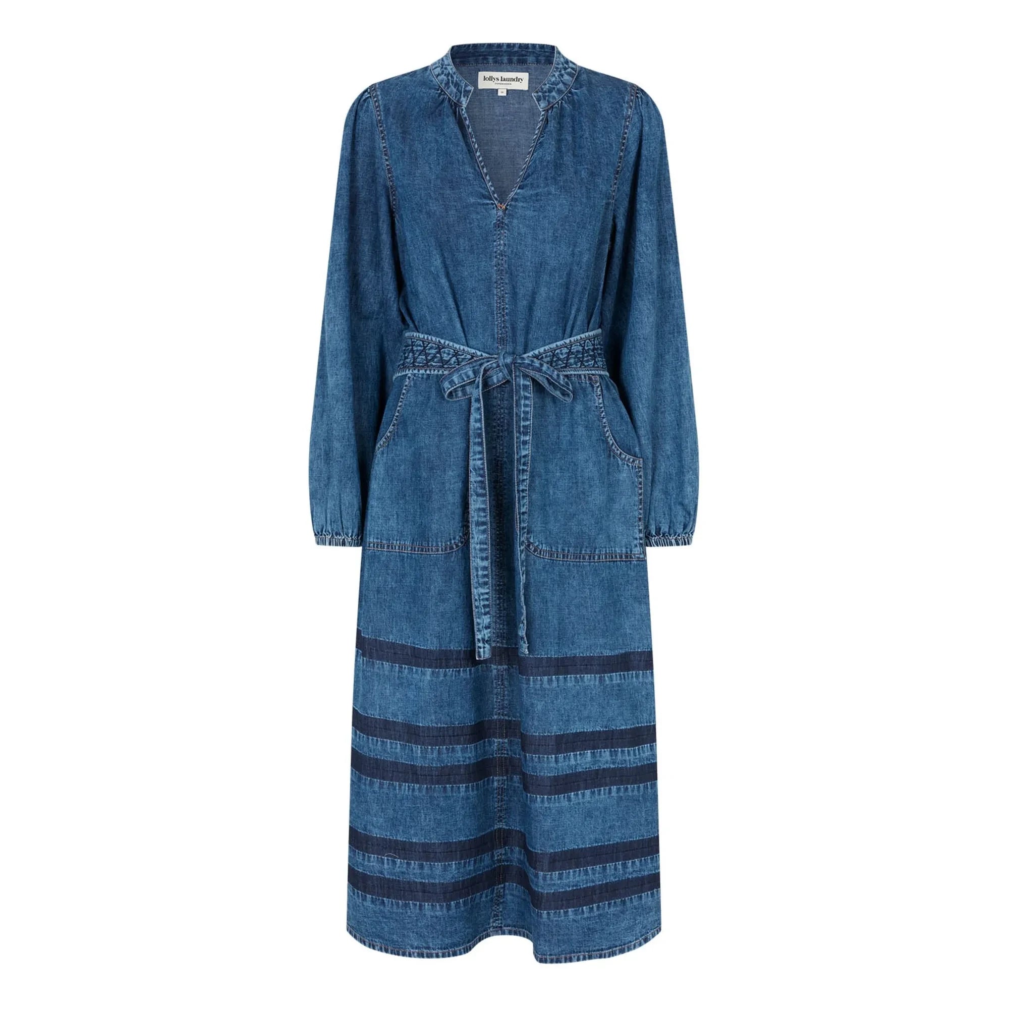 Lollys Laundry - Paris Denim Pamuk Elbise | Mavi