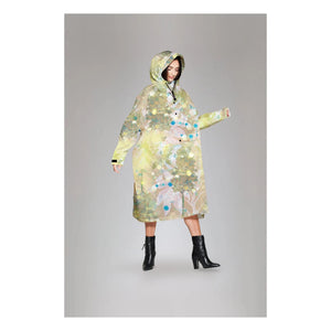 Rainkiss - Flora Rain Poncho | Yellow