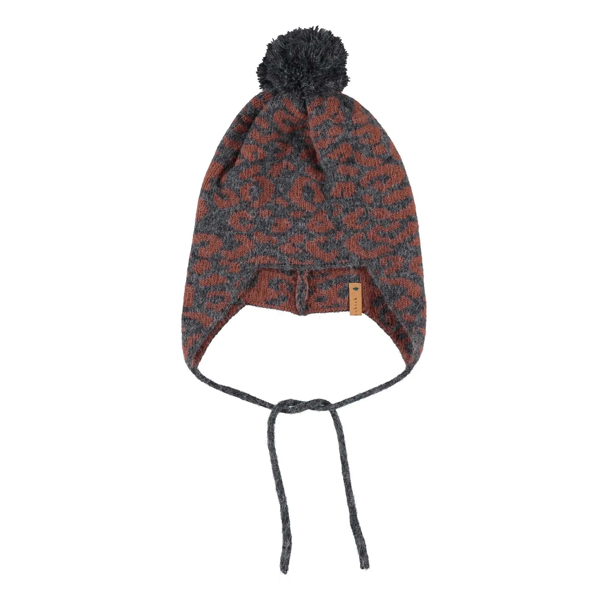 Piupiuchick - Leopard Hat | Charcoal Grey