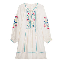 Louise Misha - Janicianne organic cotton dress | White