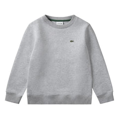 Lacoste - Organic Cotton Logo Sweatshirt | Heather Grey