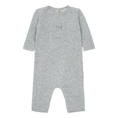 Bonpoint - Cashmere romper | Gray melange