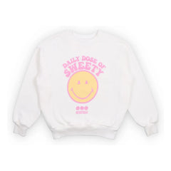the new society - Smiley Sweatshirt | White