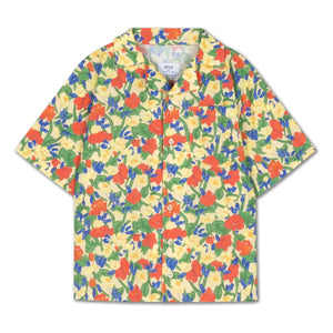 Repose AMS - Boxy Fleurie Organic Cotton Shirt | Pale Yellow