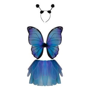 Great Pretenders - Butterfly Wing Skirt and Hat | Blue