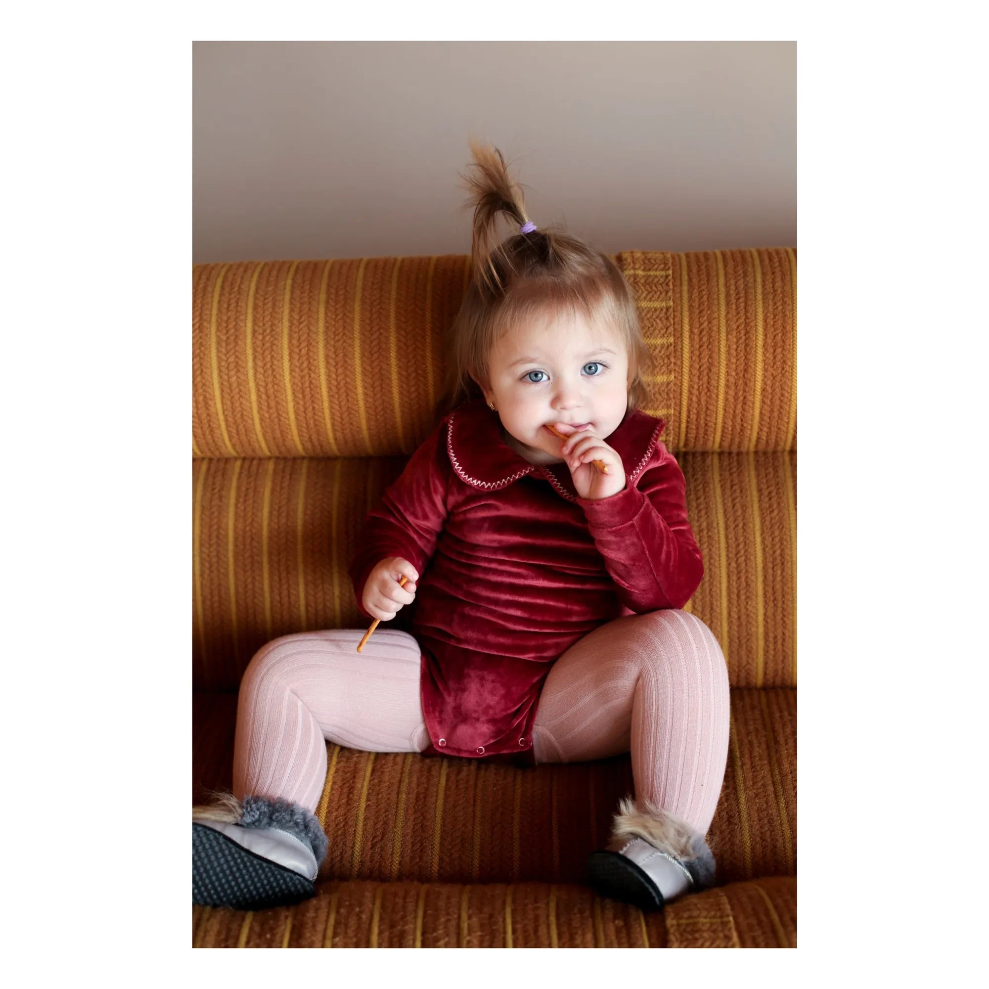 Kalinka - Rita Velours jumpsuit | Dark red