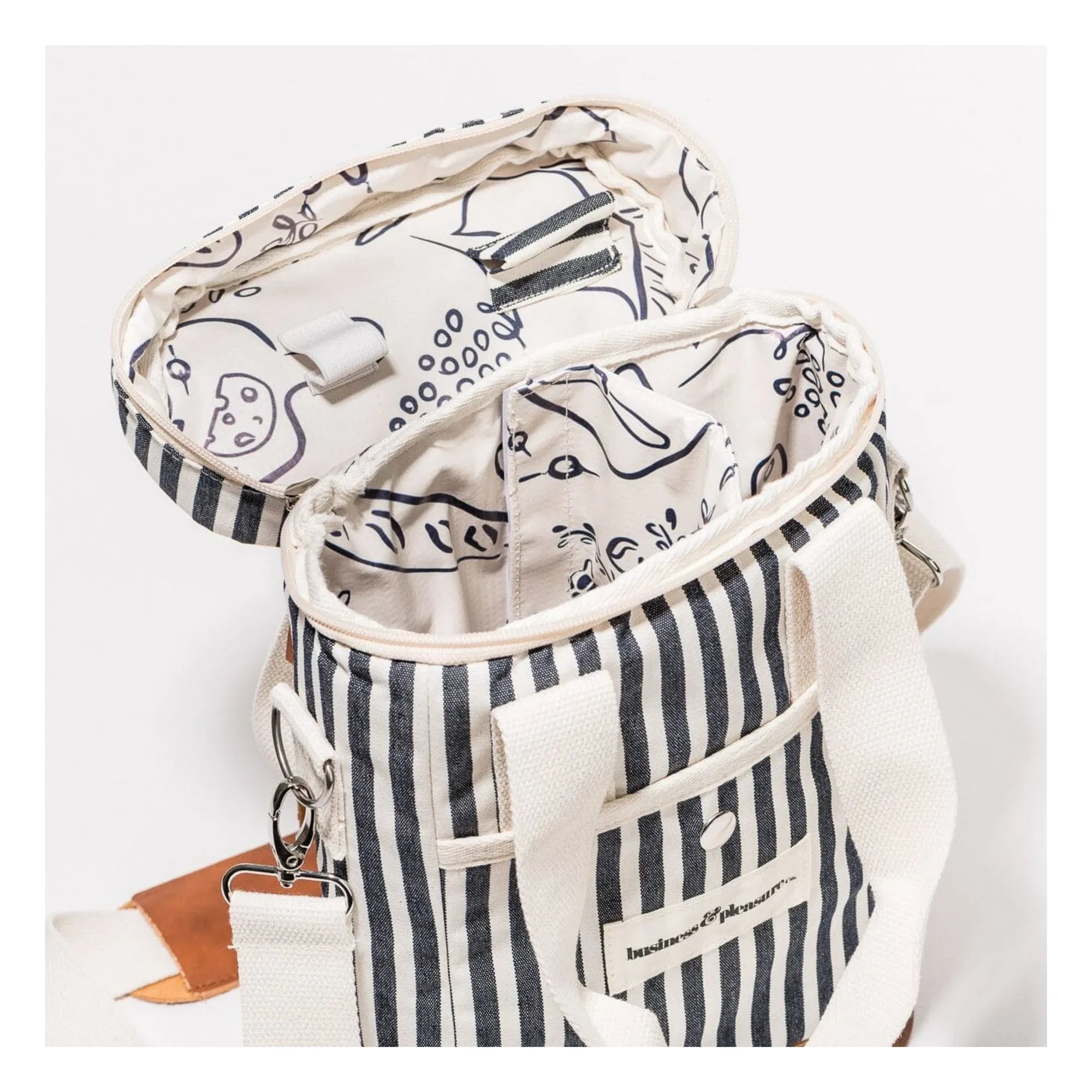 Business & Pleasure Co. - Navy blue cooler tote bag