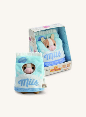 Nici - Moono Cow Plush Toy, Milk Carton Costume | Beige