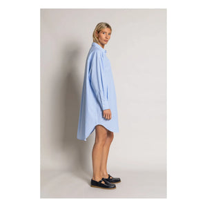 Smallable Woman - Lydie Striped Shirt Dress | Light Blue