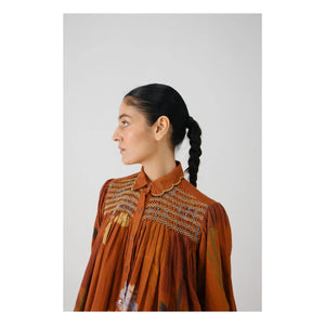 CORD - Judy Foliage bluz | Terracotta