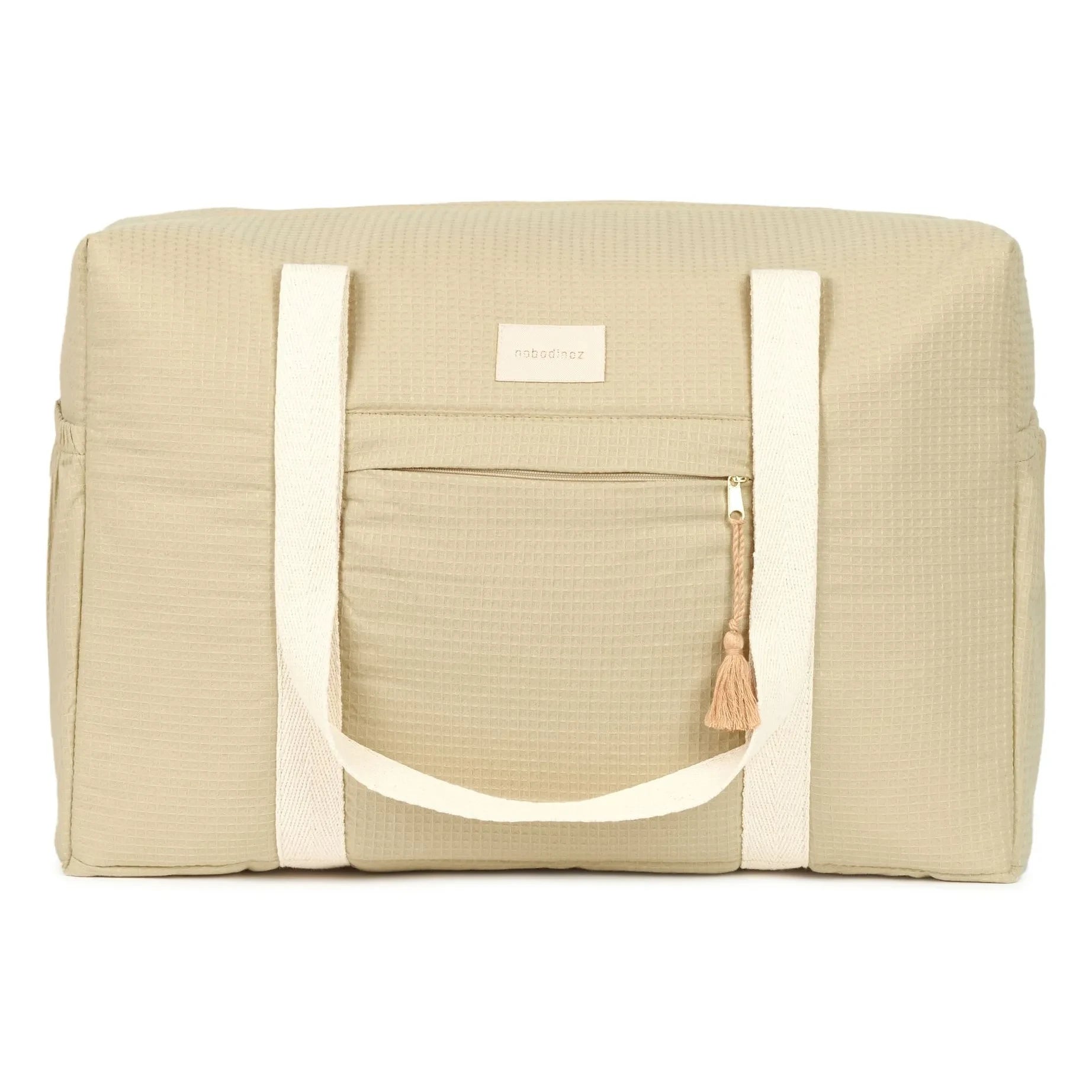 Nobodinoz - Waterproof Organic Cotton Maternity Bag Opéra | Sage