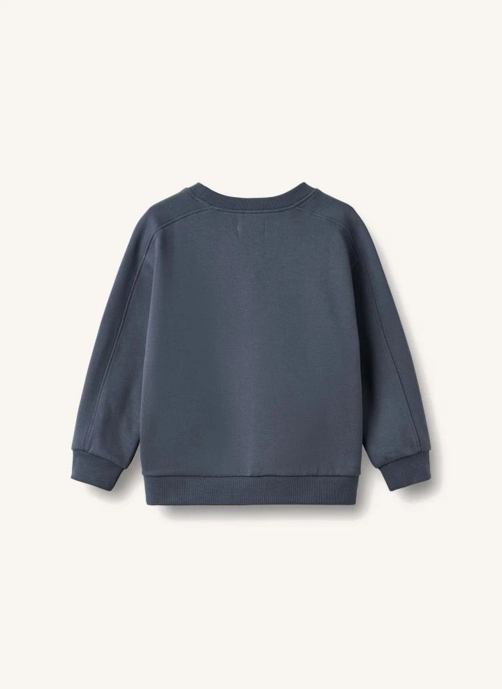 Wheat - Franc Parasite Organic Cotton Sweatshirt | Grey blue