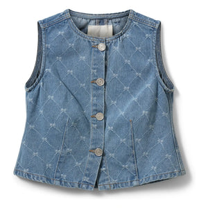Sofie Schnoor - Carlasy Sleeveless Denim Jacket | Blue