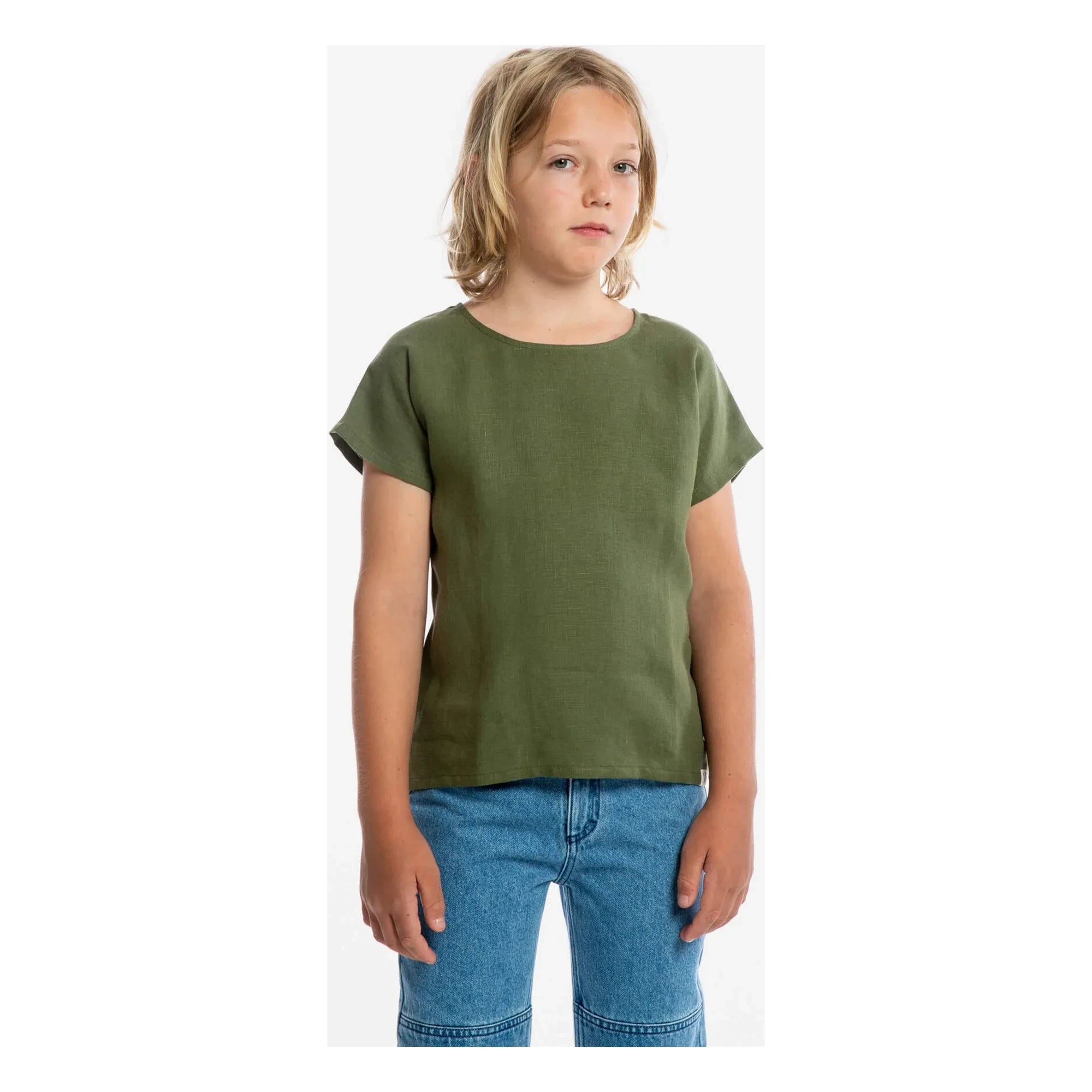 Matona - Easy Lin T-shirt | Olive