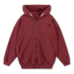 Repose AMS - Organic Cotton Zip-up Sweatshirt | Burgundy