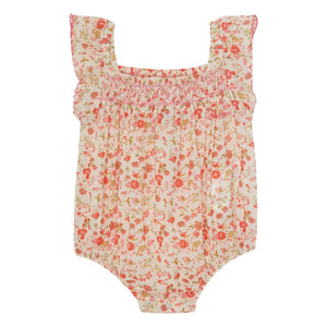 Bonton - Lalix Fleurie Romper | Red