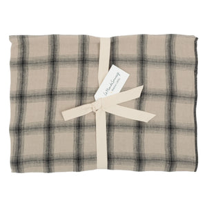 Le Monde Sauvage - Highlands Washed Linen Pillowcase | Beige Pink