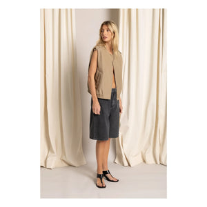 Smallable Woman - Savannah Sleeveless Jacket | Beige