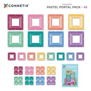 Connetix - Pastel Portal Seti - 48 Parça | Pastel