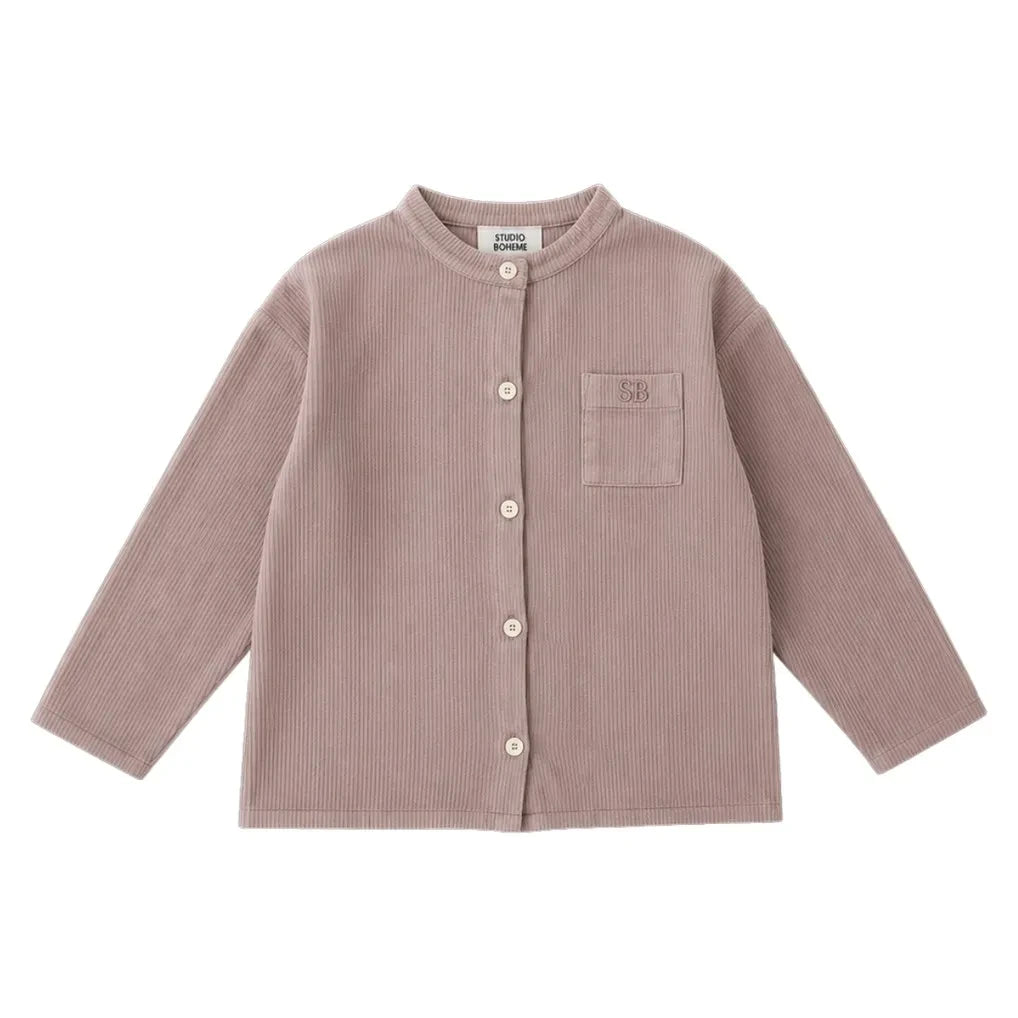 Studio Bohème - Jim Ribana Organic Cotton Corduroy Shirt | Taupe Brown