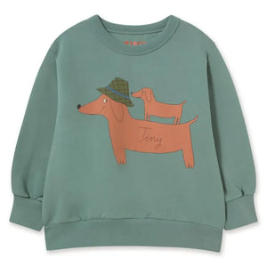 Tinycottons - Organic Cotton Dog Sweatshirt | Green Water