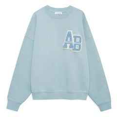 Anine Bing - Oversized Miles Letterman Sweatshirt | Light Blue