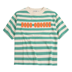 Bobo Choses - Striped Bobo Choses T-shirt | Green