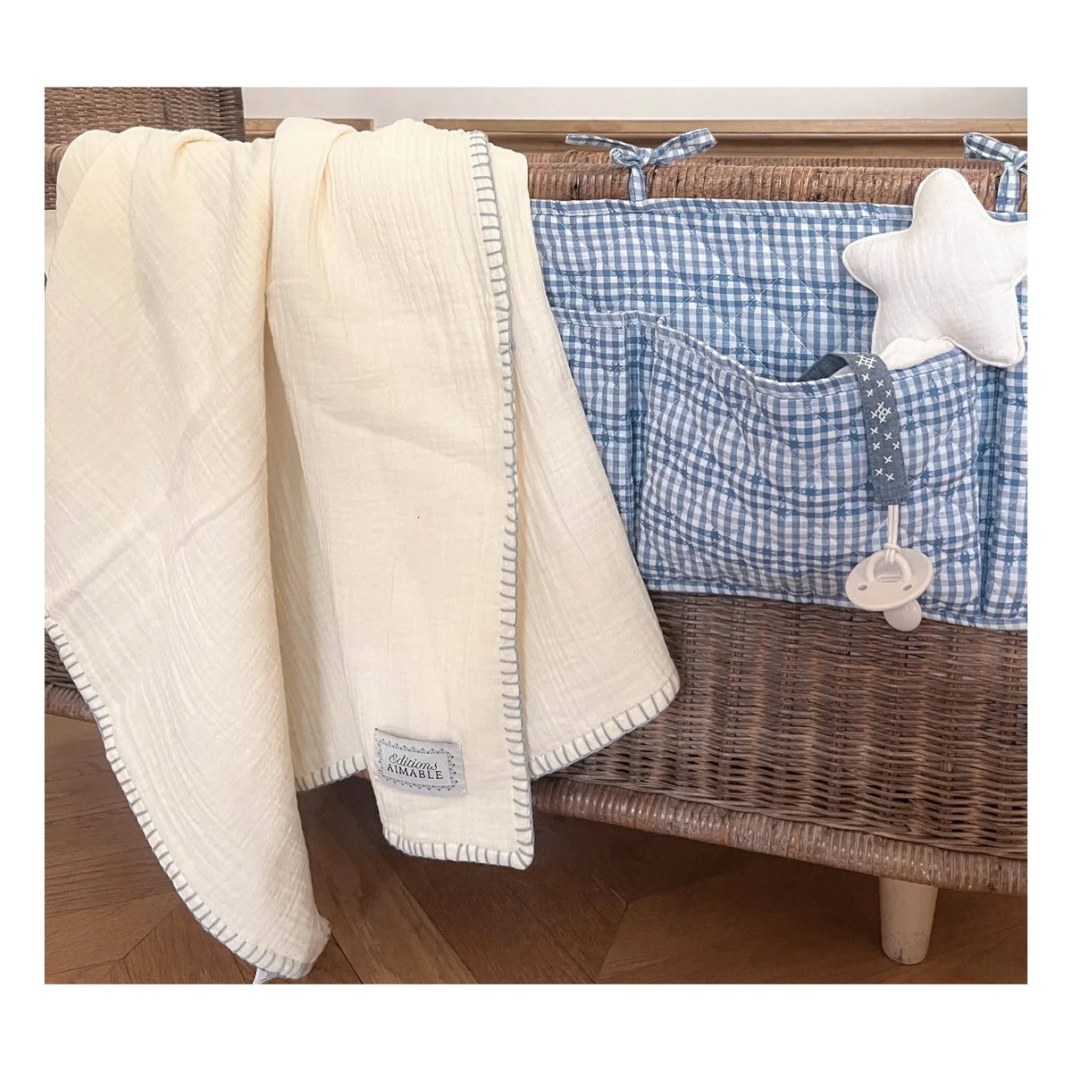 Editions Aimable - Pablo Blanket | Vanilla Gauze Fabric