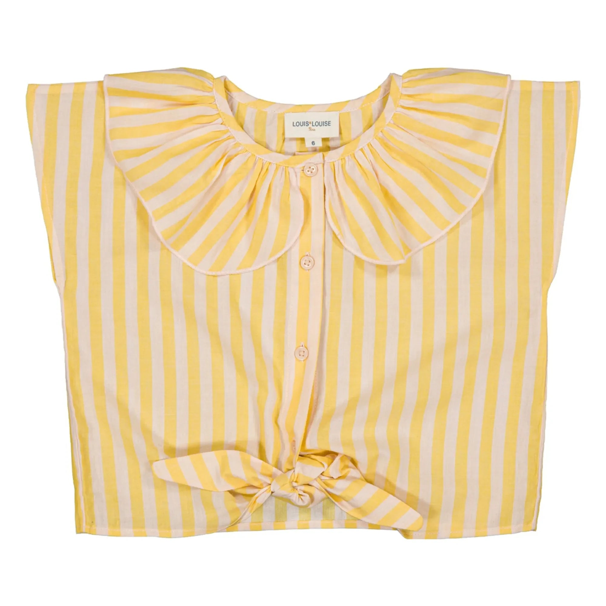 Louis Louise - April Striped Blouse | Yellow