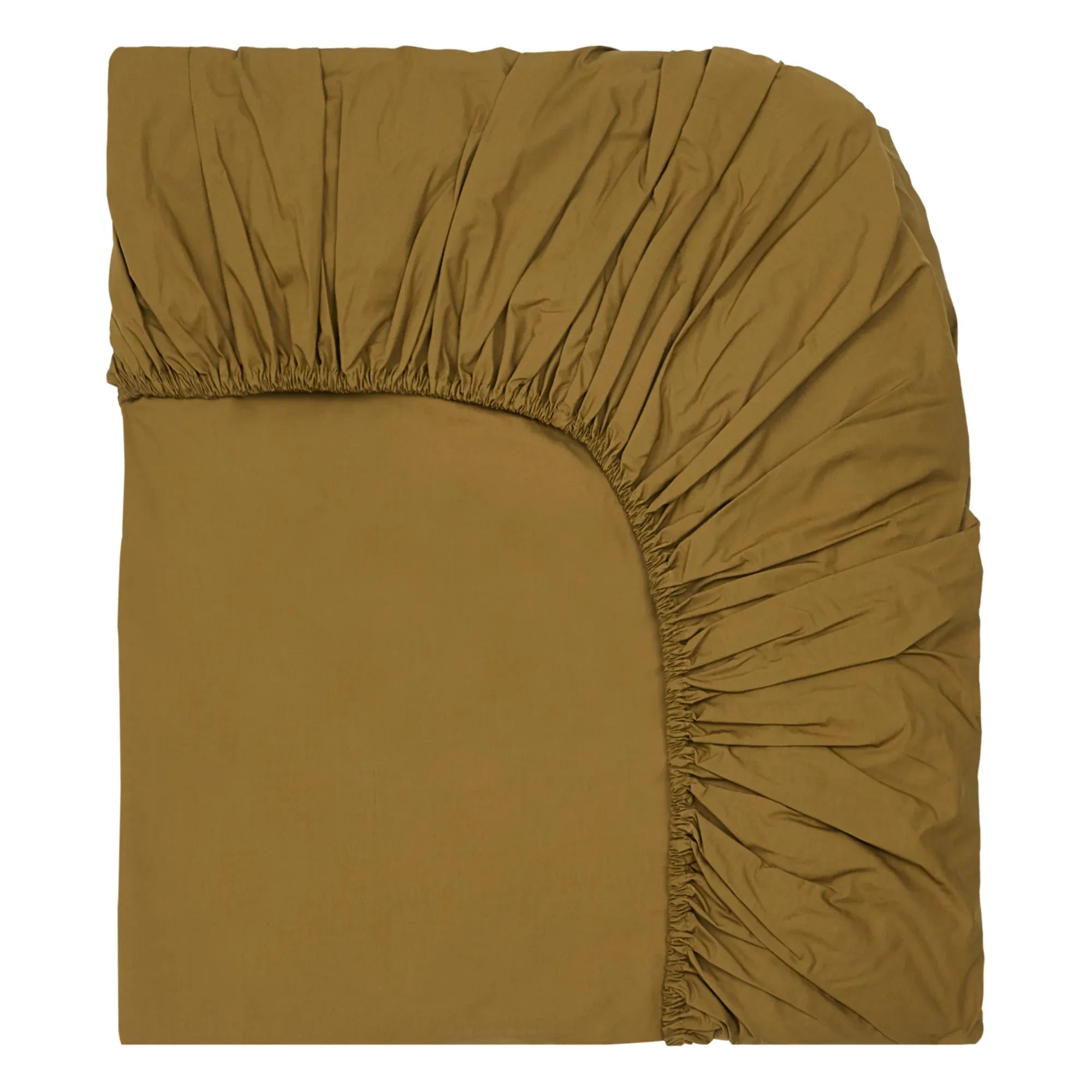 Suite 702 - Organic Percale Fitted Sheet | Khaki