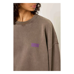 American Vintage - Plizzy Cotton Sweatshirt | Brown