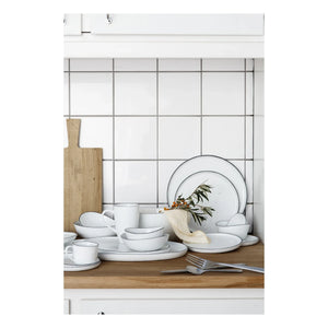 Broste Copenhagen - Plate-Style Salt Porcelain Cup