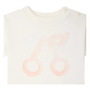 Bonpoint - Cai Cerise Organic Cotton T-Shirt | Cream