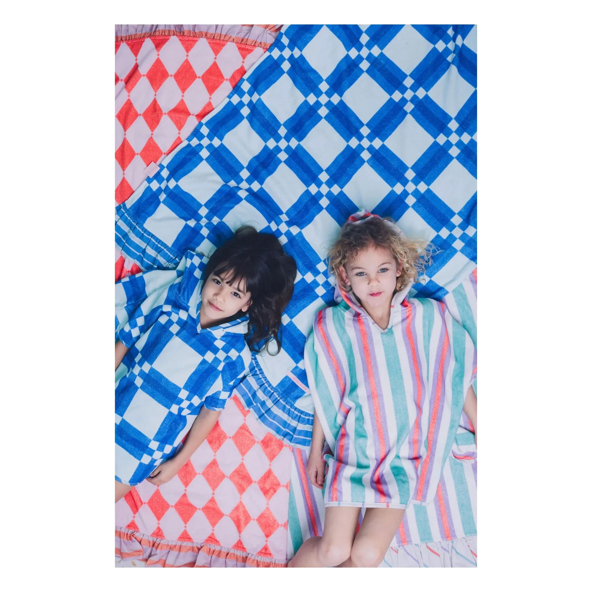 Jera Mini - Striped Towel Hooded Bath Poncho