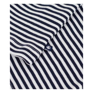 Petit Bateau - Striped Ribbed Tank Top | Navy Blue
