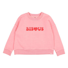 Búho - Bisous Sweatshirt Organic Cotton | Pink