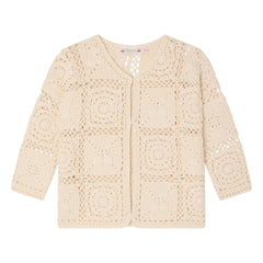 Bonpoint - Léa-Marie Crochet Cardigan | Ivory