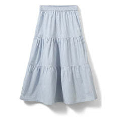 Sofie Schnoor - Vivi Striped Long Skirt | Light blue