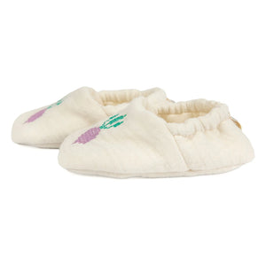 Bobo Choses - Organic Cotton Turnip Slippers | White
