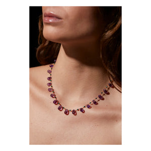 Ivarene - Youngtown Drops & Beads Necklace | Amethyst
