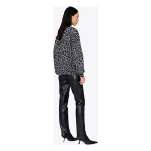 Anine Bing - Miles Leopard Sweatshirt | Brown